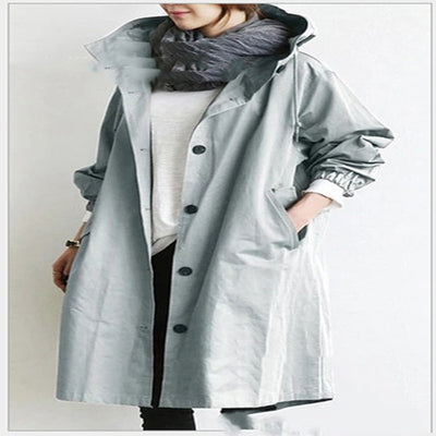 Windbreaker Jacket Loose Button